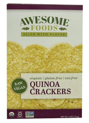 Biscoitos Orgânicos de Quinoa Awesome Foods - 113g: Leveza e Nutrição