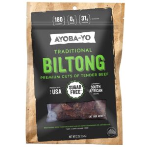 Comprar ayoba-yo biltong grass-fed beef snack -- 2 oz preço no brasil food & beverages jerky meatless jerky snacks suplementos em oferta suplemento importado loja 79 online promoção -