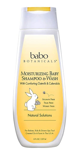 Babo Botanicals Shampoo e Lavagem para Bebê Suave Aveia e Calêndula - 237ml