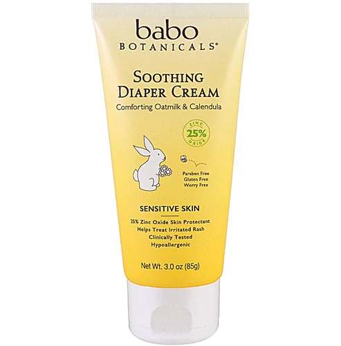 Babo Botanicals Soothing Diaper Cream Oatmilk & Calendula -- 3 oz