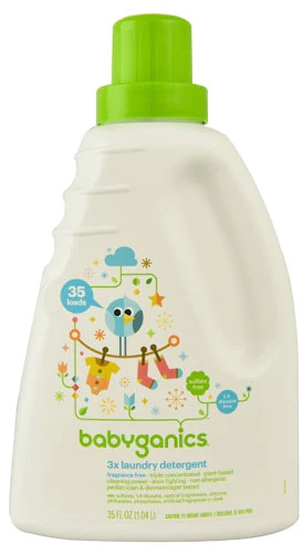 Detergente para Roupas Babyganics 3X Fragrância Neutra - 992ml (35 Lavagens)