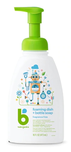 Sabão Líquido Neutro Babyganics para Mamadeiras e Louças - 473ml
