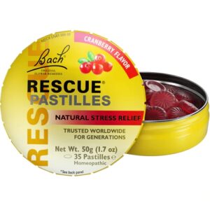Pastilhas Bach Rescue Cranberry Alívio Natural Estresse 48g