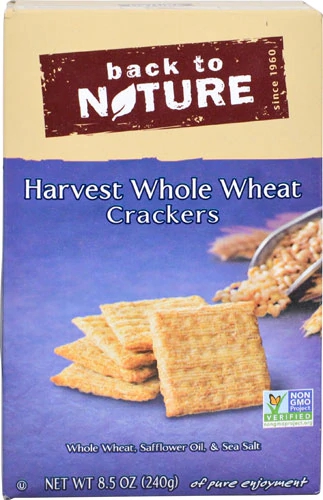 Biscoitos Back To Nature Harvest Whole Wheat Integral 240g - Sabor e Nutrição Natural