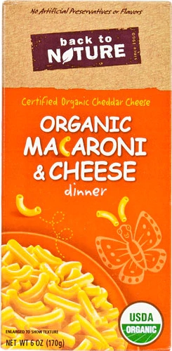 Macarrão com Queijo Orgânico Back To Nature 170g - Refeição Saudável e Prática