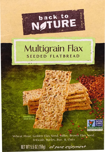 Biscoito Integral Multigrãos com Linhaça Back To Nature - 156g