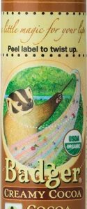 Bálsamo Labial Orgânico Badger Cocoa Butter 7g - Hidratação Intensa e Nutrição Profunda