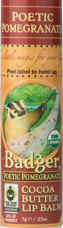 Comprar badger organic cocoa butter lip balm poetic pomegranate -- 0. 25 oz preço no brasil lip balm lip care medicine cabinet suplementos em oferta suplemento importado loja 67 online promoção -