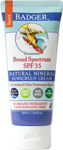 Protetor Solar Badger Sport Sem Perfume FPS 35 - 85g (2.9 fl oz)