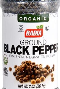Pimenta do Reino Preta Moída Orgânica Badia - 57g (2 oz) - Sabor e Saúde