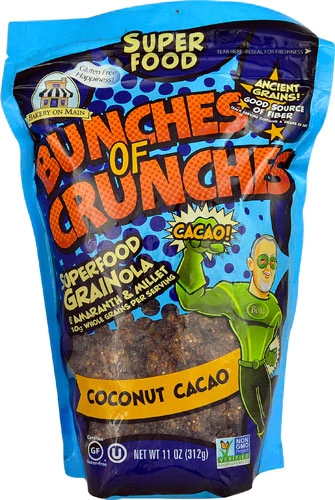 Granola Sem Glúten Bakery On Main Bunches of Crunches Coco Cacau 312g