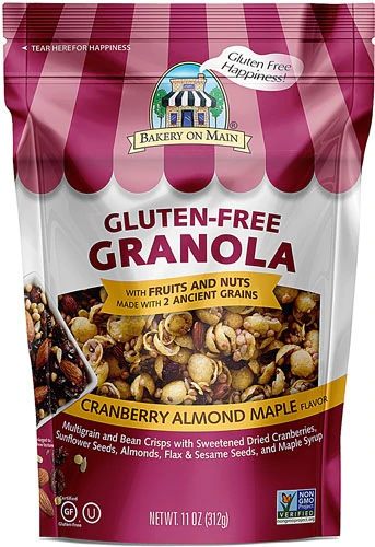 Granola Cranberry Almond Maple Bakery On Main Sem Glúten 297g