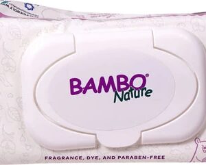 Lenços Umedecidos Bambo Nature Tidy Bottom - 50 Unidades - Hipoalergênico e Ecológico