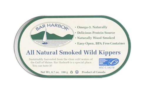 Arenque Defumado Natural Bar Harbor - 190g - Peixe Delicioso e Nutritivo
