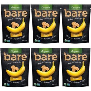 Bananas Crocantes Bare Baked - Pacote Variado 6 Unidades (123g Cada)