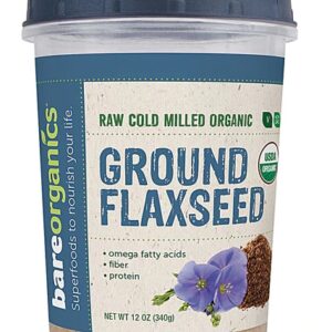 Comprar bareorganics ground flaxseed cold milled -- 12 oz preço no brasil flaxseed food & beverages seeds suplementos em oferta suplemento importado loja 7 online promoção -