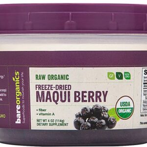 Pó de Maqui Berry Orgânico BareOrganics Congelado e Liofilizado - 113g