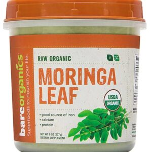 Comprar bareorganics moringa leaf powder raw -- 8 oz preço no brasil herbs & botanicals superfoods suplementos em oferta wheat grass suplemento importado loja 57 online promoção -