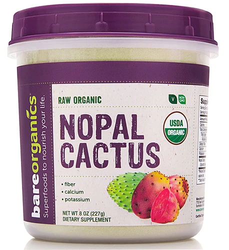 Pó de Palma Forrageira BareOrganics Nopal Cactus - 227g | Bem-Estar e Saúde