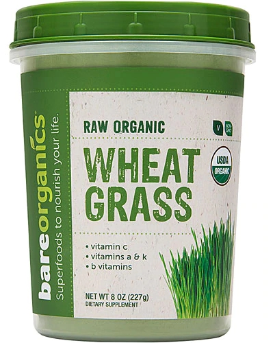 BareOrganics Wheat Grass Powder Raw -- 8 oz