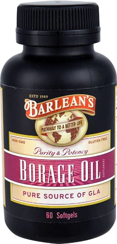 Barleans Óleo de Borragem 1000mg - 60 Cápsulas Gelatinosas - Saúde e Bem-Estar
