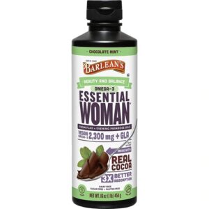 Barlean's Essential Woman Ômega 3 Sabor Chocolate Mint 454g - Nutrição Feminina Essencial
