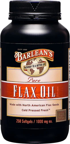 Barlean's Óleo de Linhaça 250 Cápsulas Softgel - Saúde e Bem-Estar Natural