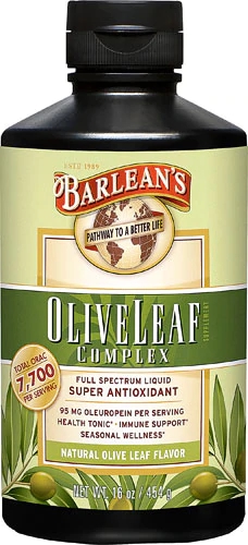 Barlean's Olive Leaf Complex Natural Líquido 473ml - Saúde e Bem-Estar