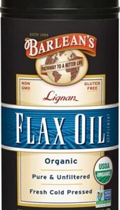 Barlean's Óleo de Linhaça Orgânico Lignan 946ml - Rico em Ômega 3, 6 e 9