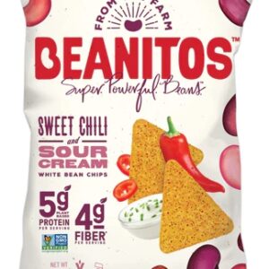 Snack Saudável Beanitos Chips de Feijão Branco Sabor Sweet Chili & Sour Cream - 128g