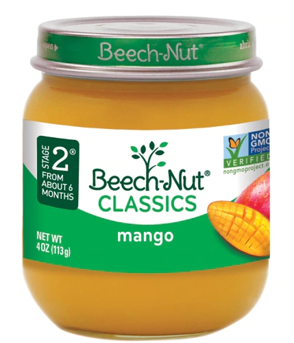 Beech-Nut Classics Purê de Manga para Bebês - 10 Potes de 113g