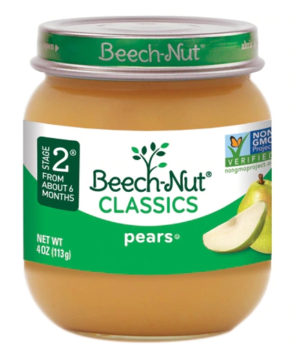 Purê de Pera Beech-Nut Classics, Estágio 2, 10 Unidades de 113g
