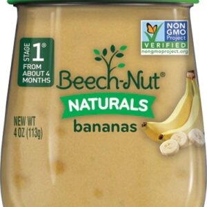 Beech-Nut Naturals Purê de Banana Etapa 1 - 113g Cada / Pacote com 10