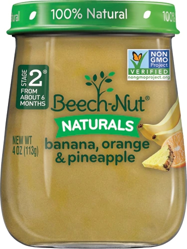 Beech-Nut Naturals Banana, Laranja e Abacaxi - Fase 2 - 10x 113g