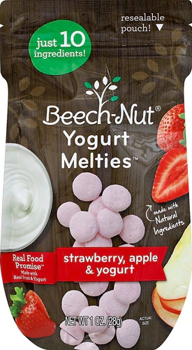 Beech-Nut Melties Iogurte Morango Maçã - 28g: O Lanche Saudável e Divertido para Bebês