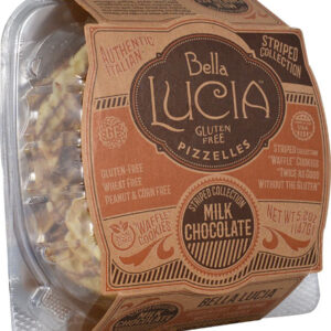 Bella Lucia Pizzelles Wafer Sem Glúten Chocolate ao Leite 150g