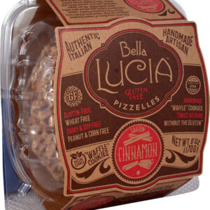 Bella Lucia Pizzelles Waffle Cookie Sem Glúten Canela de Saigão - 147g
