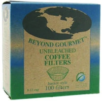 Filtros de Café Beyond Gourmet Sem Alvejante Estilo Cesto - Pacote com 100 Unidades