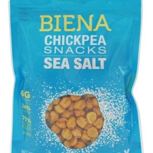 Biena Roasted Chickpea Snacks Sal Marinho - 6 Sachês (Aprox. 270g)