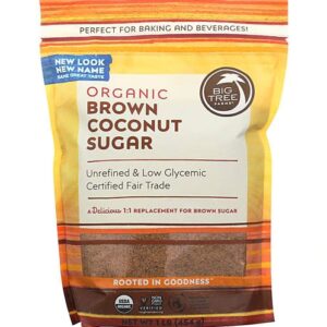Açúcar de Coco Orgânico Big Tree Farms - 454g - Natural e Saudável