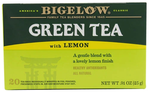 Chá Verde Bigelow com Limão - 20 Saquinhos (Aprox. 36g)