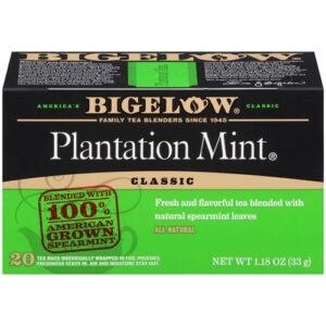Comprar bigelow tea plantation mint classic -- 20 tea bags preço no brasil beverages black tea food & beverages suplementos em oferta tea suplemento importado loja 39 online promoção -