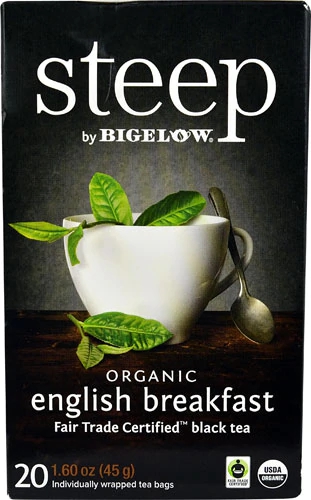 Chá Inglês Bigelow Steep Orgânico 20 Sachês - Puro Sabor e Bem-Estar
