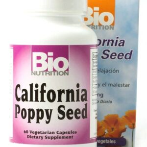 California Poppy Seed Bio Nutrition 500mg 60 Cápsulas Vegetarianas