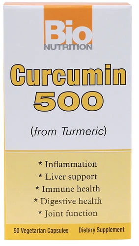 Bio Nutrition Curcumin 500: 50 Cápsulas Vegetarianas - Poder Anti-inflamatório Natural
