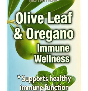 Bio Nutrition Olive Leaf & Oregano Immune Wellness - 60 Cápsulas Vegetarianas