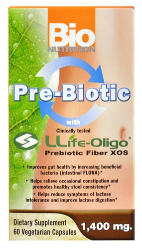 Bio Nutrition Pre-Biotic com LLife-Oligo XOS 1400mg - 60 Cápsulas Vegetarianas