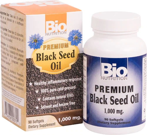 Óleo de Semente de Cominho Preto Premium Bio Nutrition 1000mg 90 Cápsulas Gelatinosas