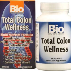 Bio Nutrition Total Colon Wellness 60 Tabletes - Limpeza e Saúde Intestinal