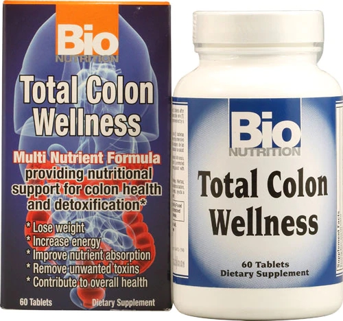 Bio Nutrition Total Colon Wellness 60 Tabletes - Limpeza e Saúde Intestinal